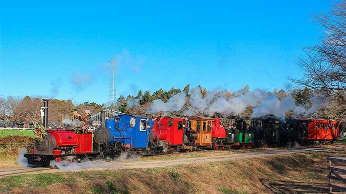 「まきば線まつり」で蒸気機関車の8重連運転