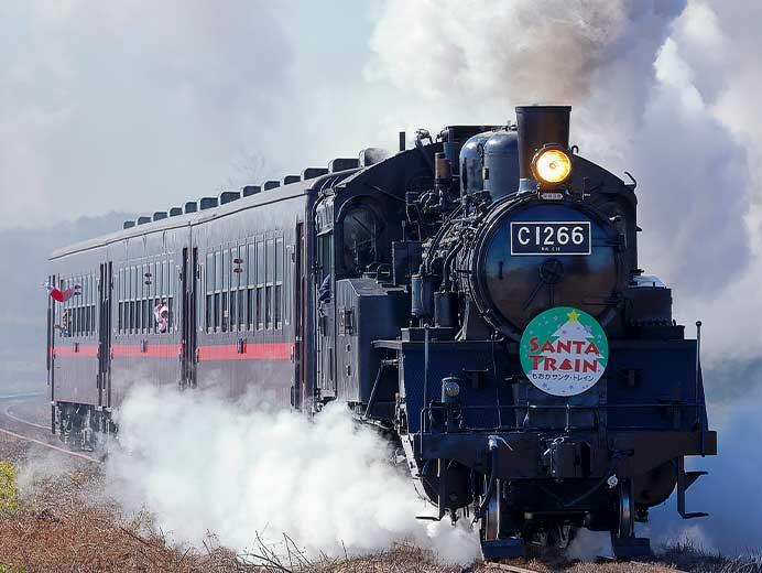 真岡鐵道で「SLもおかサンタトレイン2023」運転