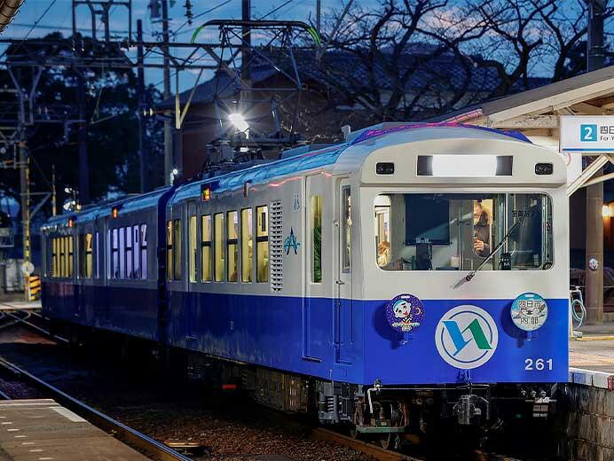 四日市あすなろう鉄道「なろうブルー」車両が所定編成に戻る