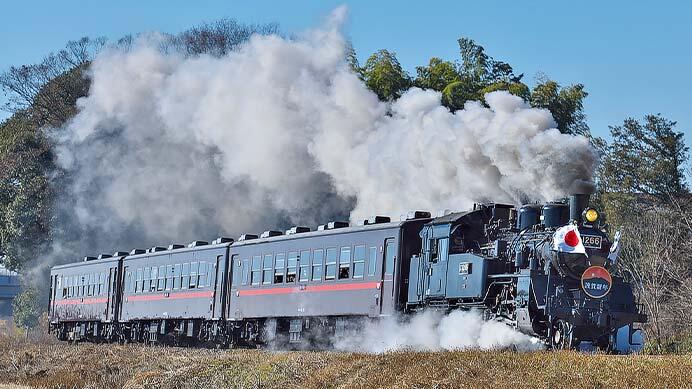 真岡鐵道で「SL新年号」運転