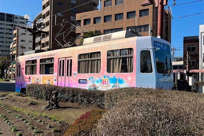 鹿児島市交通局でディズニーのラッピング車両を運転