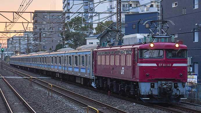 E231系800番代K7編成が秋田総合車両センターへ