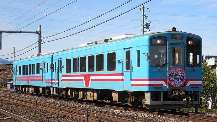 樽見鉄道で「たにぐみ盆梅展列車」運転