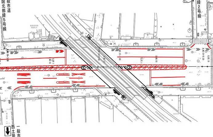 嵐電，四条通・嵐山本線軌道交差部に踏切遮断機を設置へ