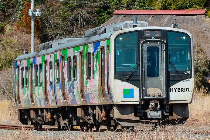 石巻線で津波想定避難訓練列車運転