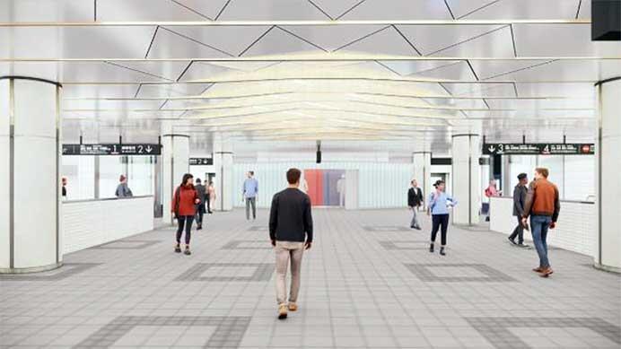 東急，日吉駅の天井リニューアル工事に着手