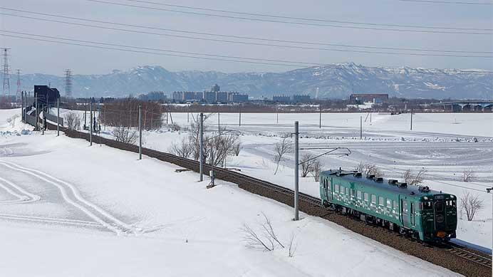 キハ40 1790「山明」号が札沼線に入線