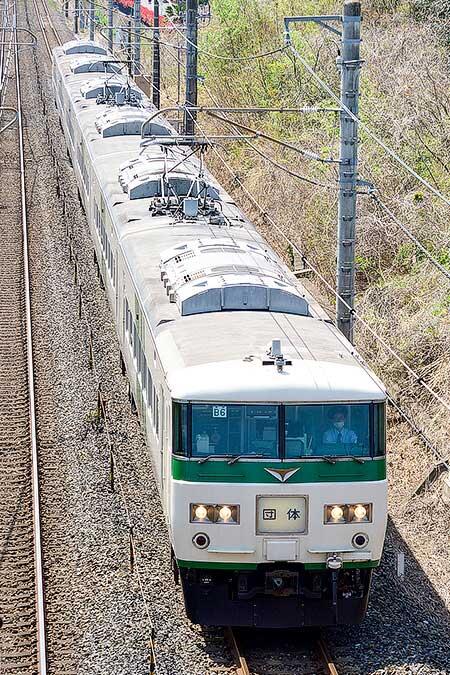 185系による団体臨時列車運転