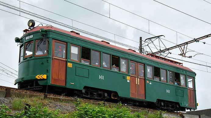 阪堺モ161形の臨時運行が行なわれる