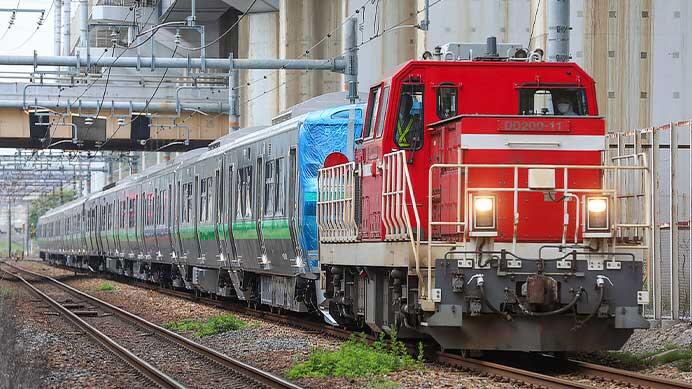 733系4000番代12両が甲種輸送される