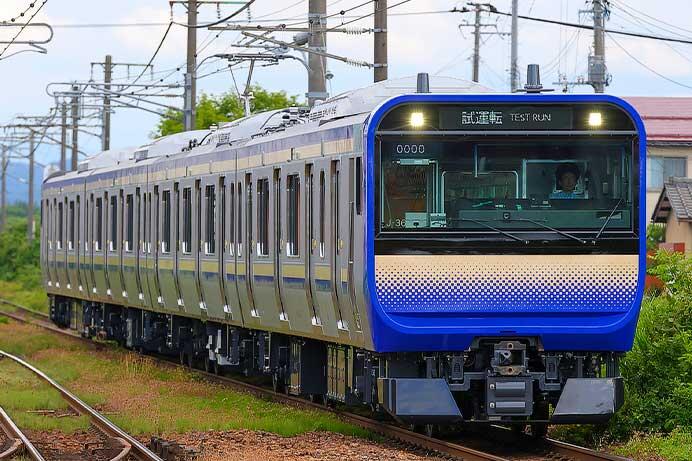 E235系1000番代J-36編成が試運転を実施