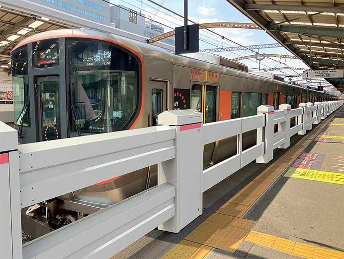 JR西日本，西九条駅1番のりばの改良形可動式ホーム柵の使用を6月28日から開始