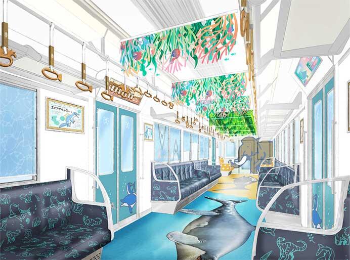 南海，2000系『はじまりの「めでたいでんしゃ」』の内外装デザインの詳細を発表