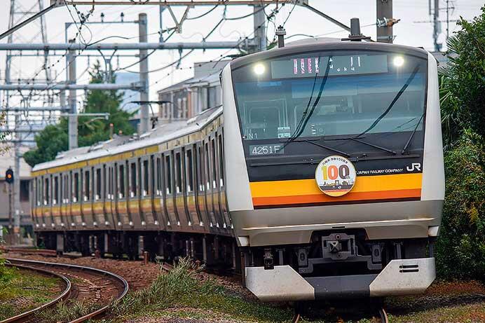 南武線で川崎市市制100周年記念車両運転