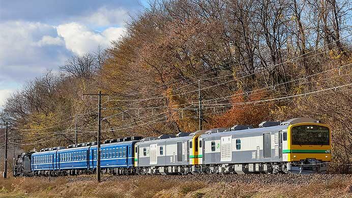 GV-E197形が12系客車・D51 498が再び信越本線で試運転｜鉄道ニュース