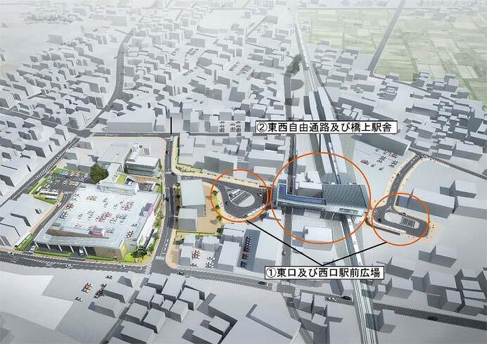 西武新宿線 入曽駅の東西自由通路・新駅舎(橋上駅舎)の供用を3月29日から開始