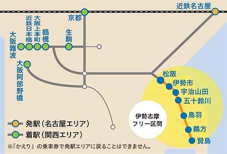 「伊勢神宮参拝デジタルきっぷ（名古屋発～関西着）」