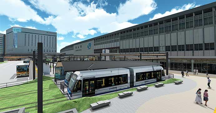 岡山電軌，JR岡山駅前乗車電停を9月に廃止