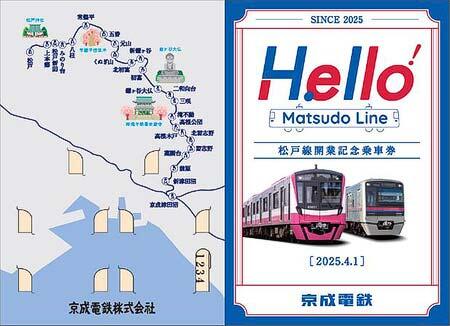 「松戸線開業記念乗車券」