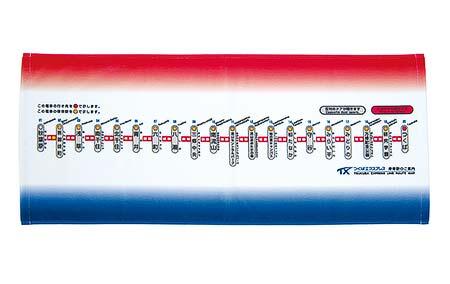 マップ式表示器フェイスタオル