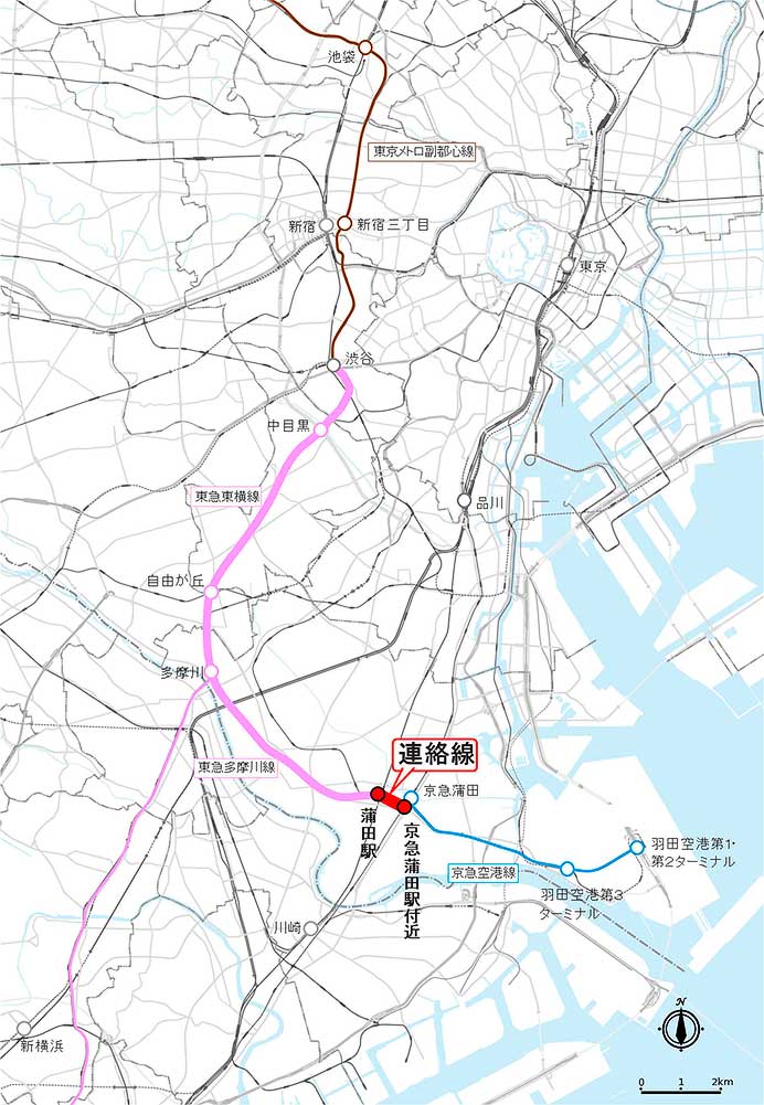 東急電鉄が進める新空港線整備に向けた営業構想を,国土交通省が認定
