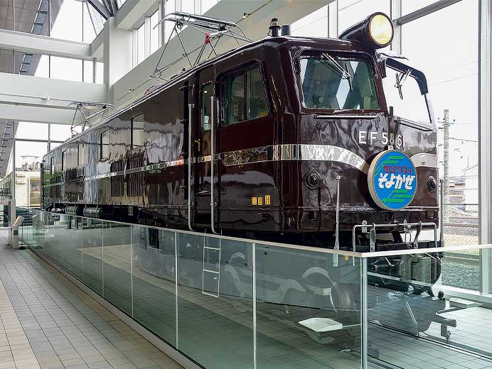 鉄道博物館のEF58 61にヘッドマーク