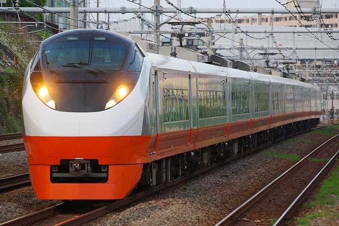 オレンジパーシモン塗装のE657系が品川以南へ初入線