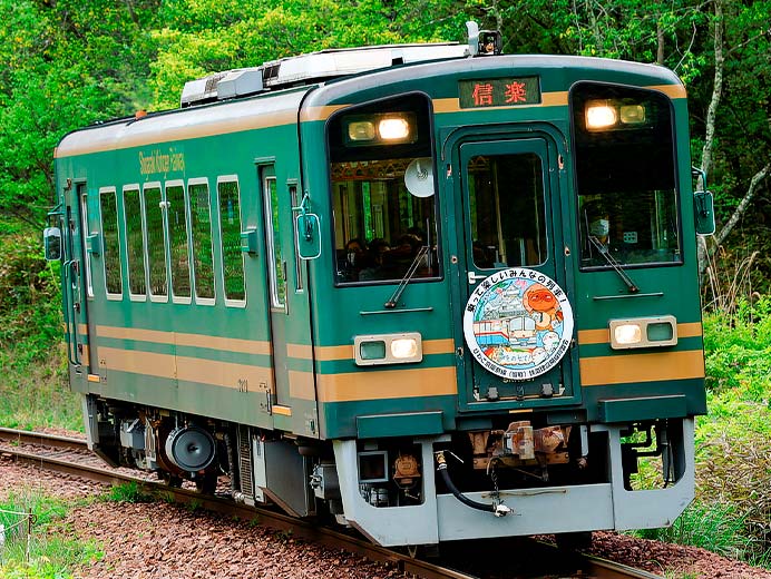 信楽高原鐵道で「乗って楽しいみんなの列車！」ヘッドマーク