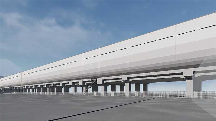 JRTT，北海道新幹線 札幌車両基地の壁面デザインを決定