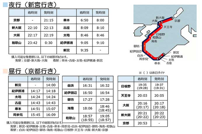 JR西日本「WEST EXPRESS 銀河」，紀南コース（2025年8月〜10月）の運転概要を発表