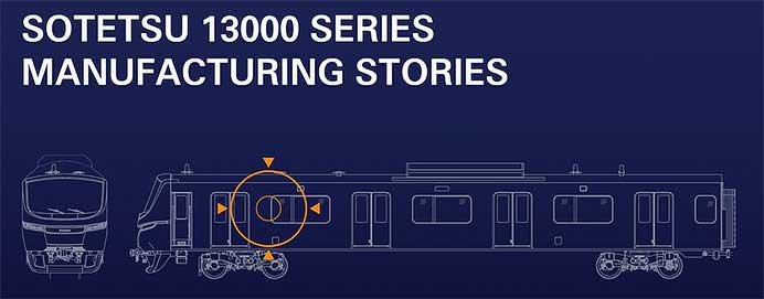 相鉄，新形車両13000系のプロモーション動画「SOTETSU 13000 SERIES MANUFACTURING STORIES」を公開