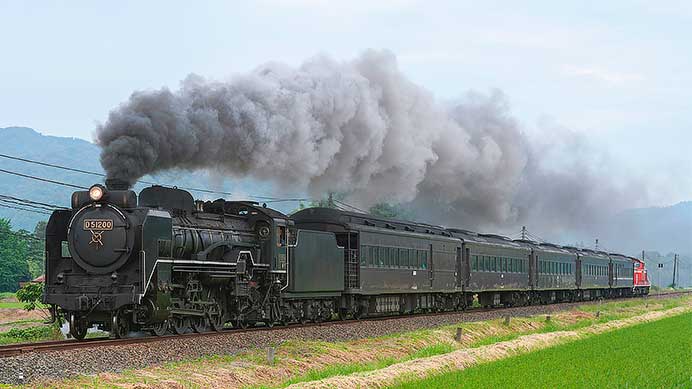 山口線でD51 200による乗務員訓練