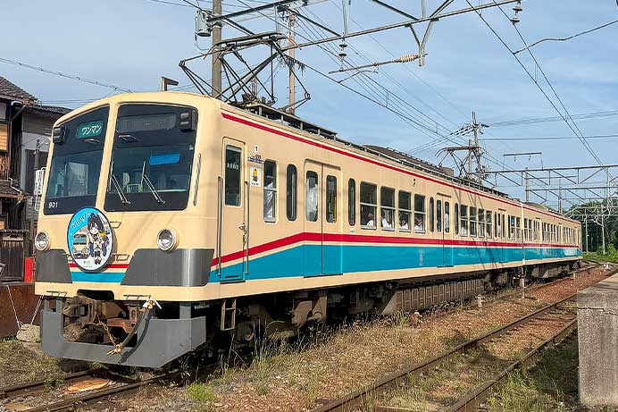 近江鉄道900形に「八日市ゆかり」ヘッドマーク