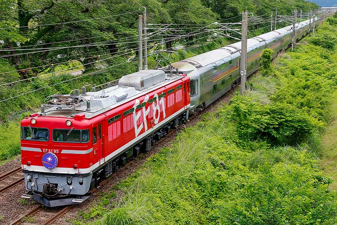 EF81 95が「カシオペア紀行　仙台行き」をけん引