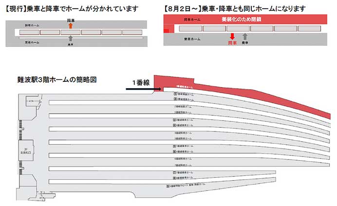 南海，難波駅新観光列車専用「0番のりば（仮称）」を整備へ