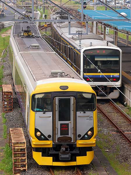 君津駅でE257系運転操縦体験イベント開催
