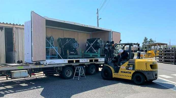 建設機械・鉱山機械用部品のコマツ私有コンテナによる鉄道コンテナ輸送を開始
