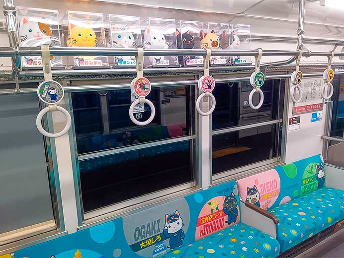 養老鉄道オリジナルキャラクター「YORO SEVEN CATS」ぬいぐるみが登場