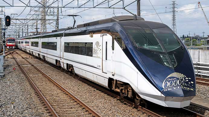  京成AE形AE6編成に6000万人達成記念マーク