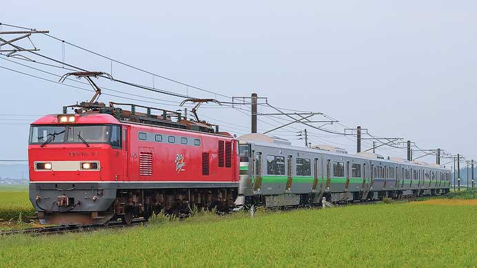 733系4000番代が甲種輸送される