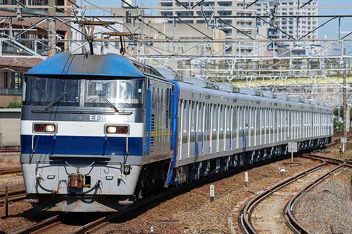 東京メトロ18000系18116編成が甲種輸送される