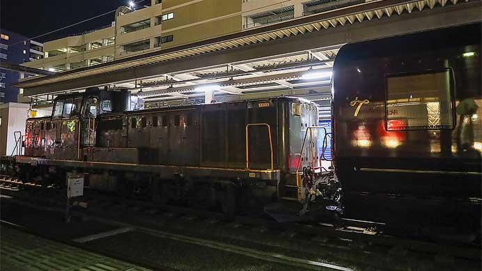 「ななつ星in九州」の補機連結が開始される