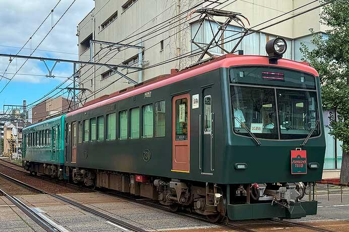 叡山電鉄で700系2両編成の試運転