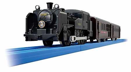 プラレール「東武鉄道SL大樹C11形207号機（客車：ぶどう色）」「東武鉄道SL大樹C11形123号機 （客車：青色）」発売