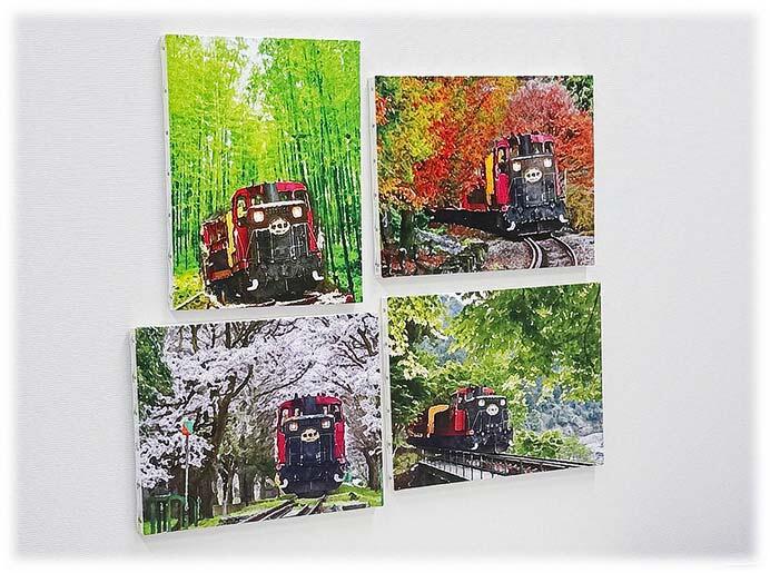 「嵯峨野トロッコ列車キャンバスアート（DE10-1104・SK客車）」発売