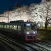 3月24日〜30日 新京成電鉄，線路脇の桜並木をライトアップ