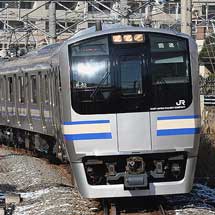 E217系F-52編成が東京総合車両センターを出場