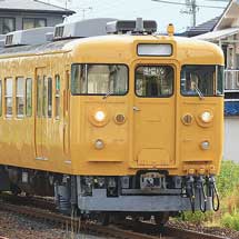 115系G-02編成が黄色塗装に