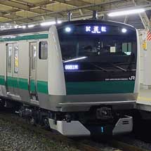 E233系7000番台が川越車両センターへ