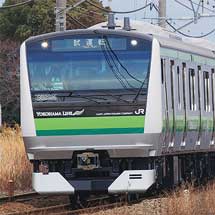 E233系6000番台H016編成が東海道本線貨物線内で試運転